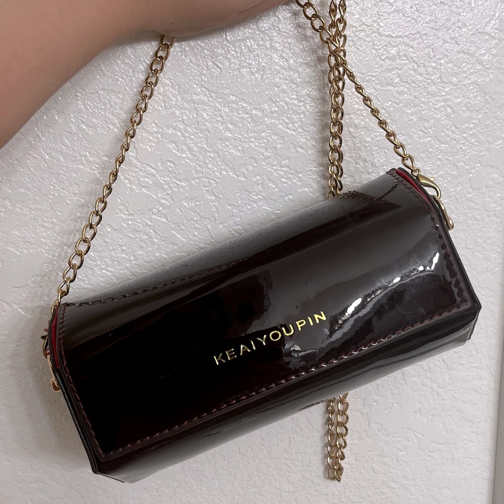 Burgundy crossbody bag